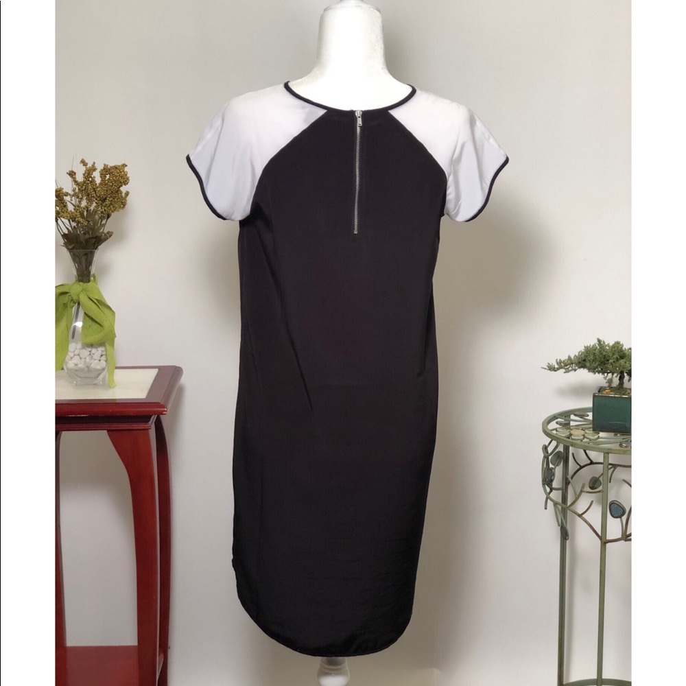 NWOT Banana Republic Black & White Shirt Dress - Picture 3 of 5